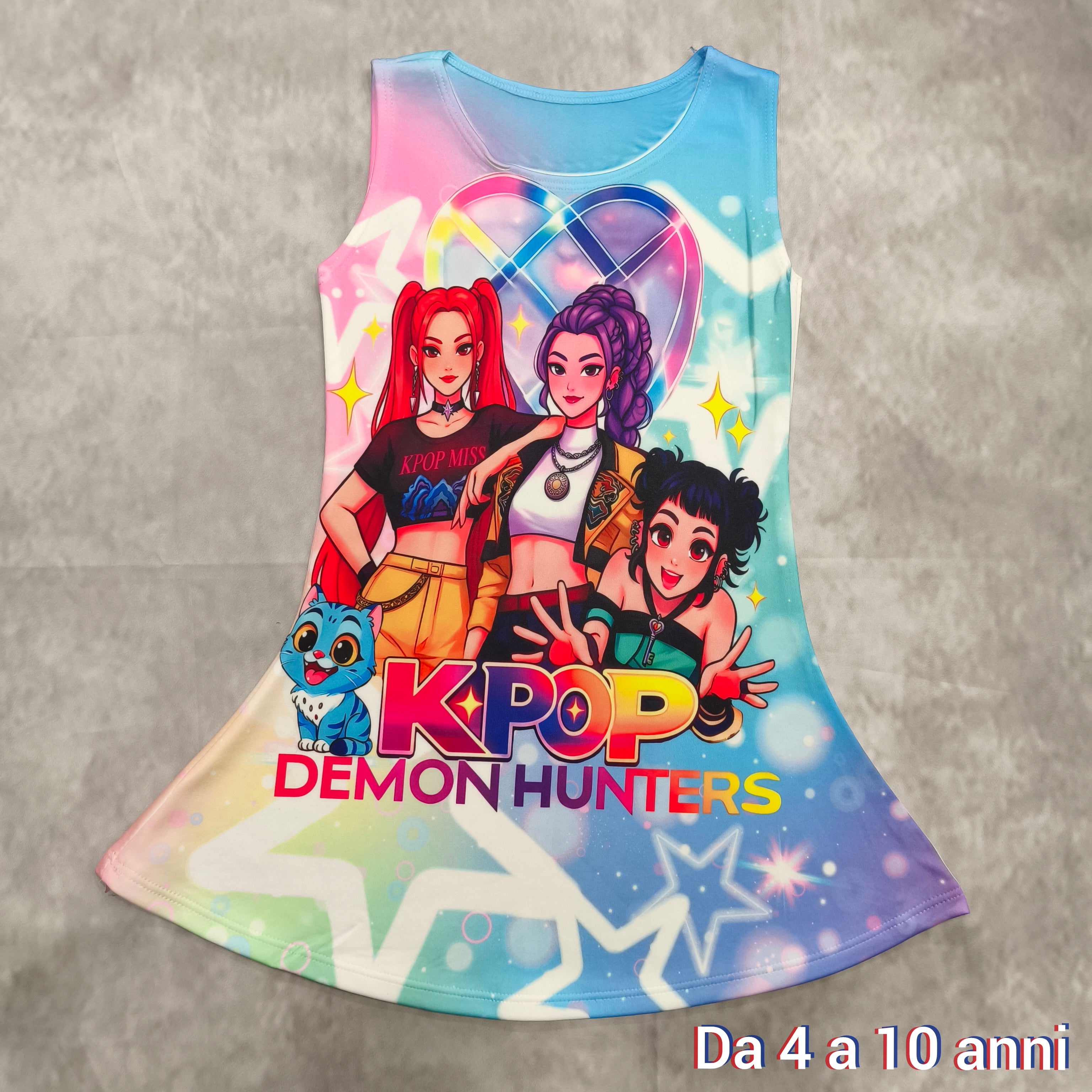 Vestito Huntrix stelle bimba art 22095