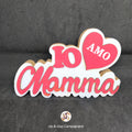 Scritta io amo mamma