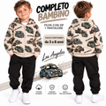 Tuta 3 pezzi maglia manica lunga e felpa con cappuccio Art 2741