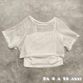 Canottiera con top bimba art 6326