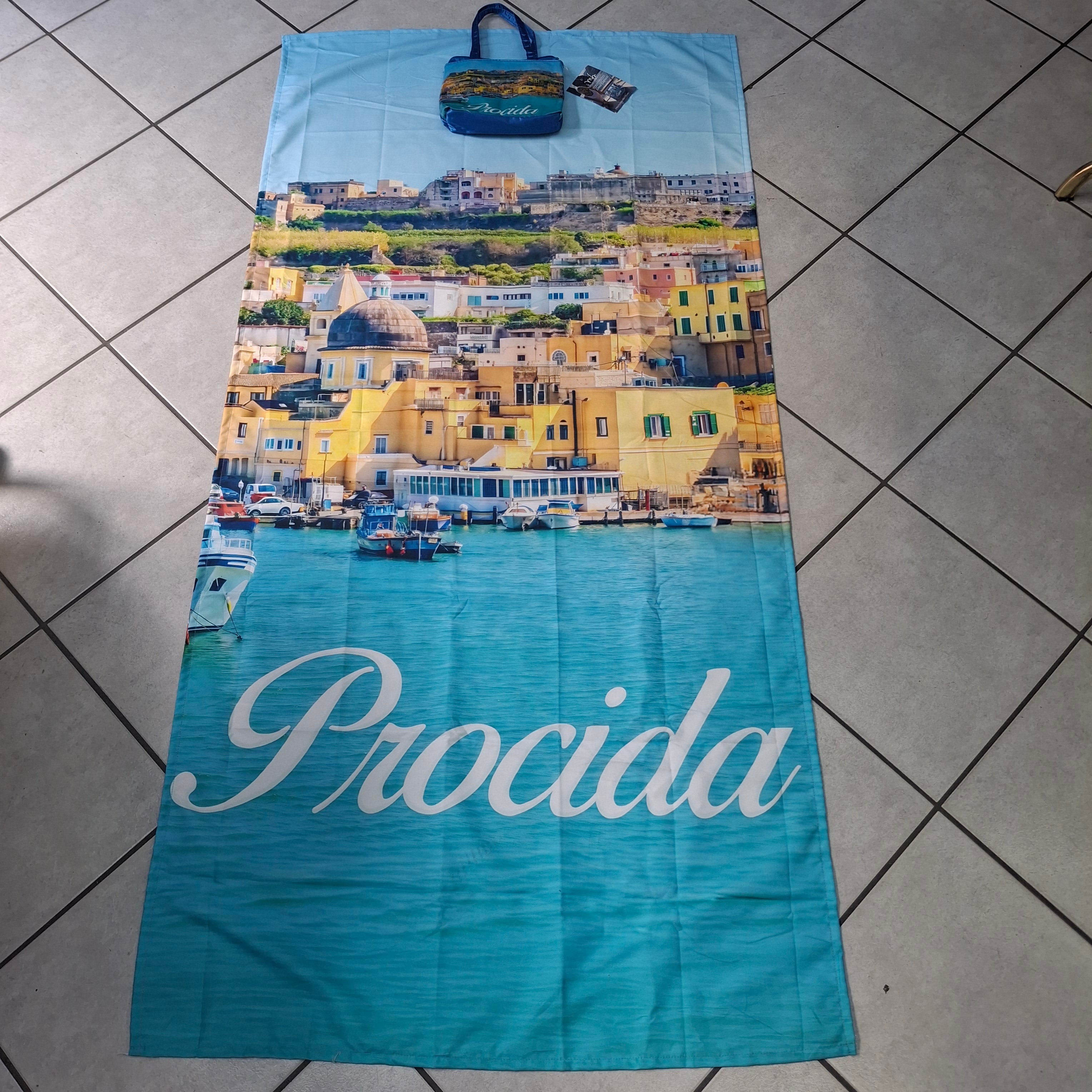Telo mare con borsetta