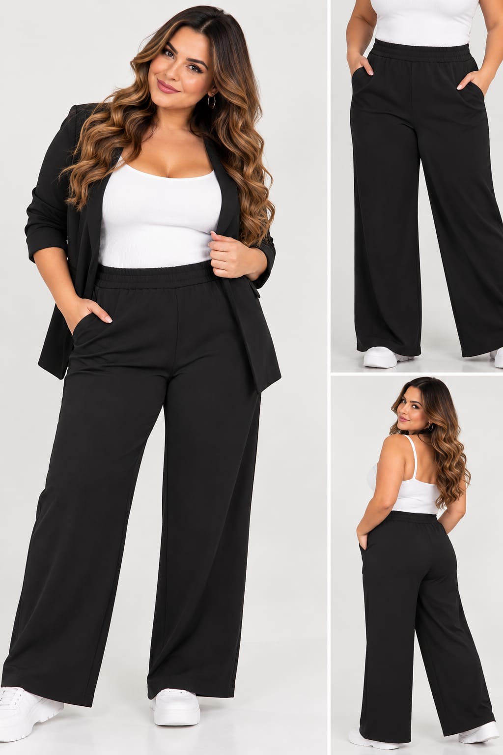 Pantalone curvy donna art 7344