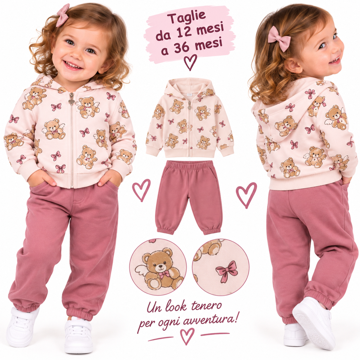 Tuta 3 pezzi con cappuccio Art 352