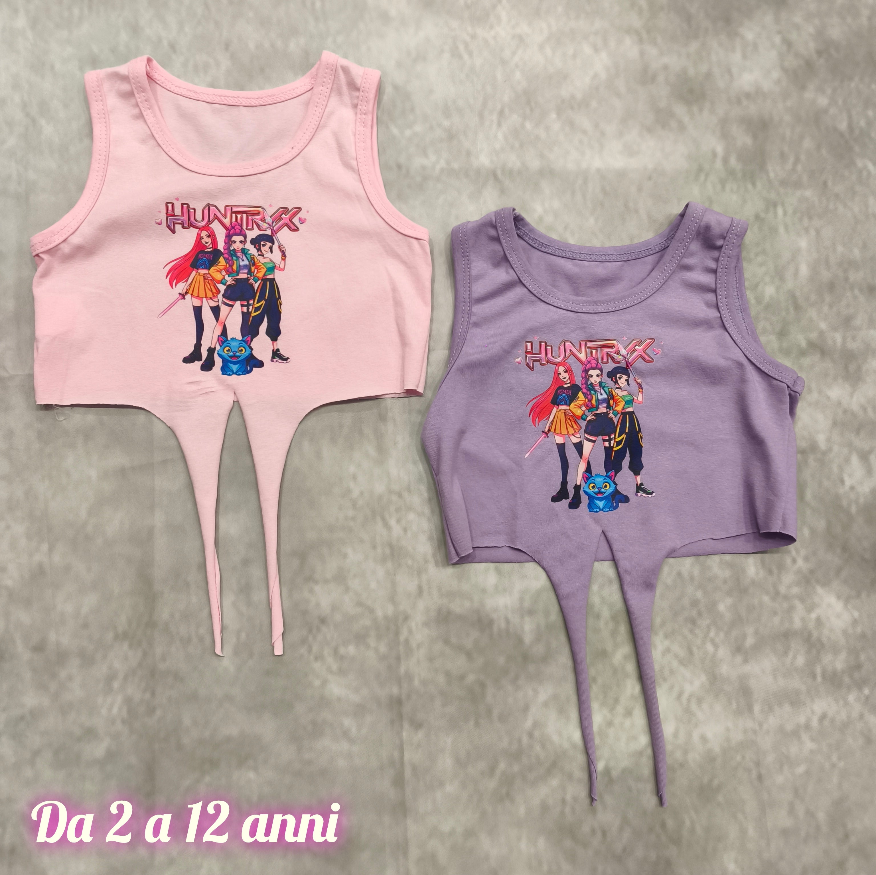 Canottiera crop bimba Huntrix art 4611