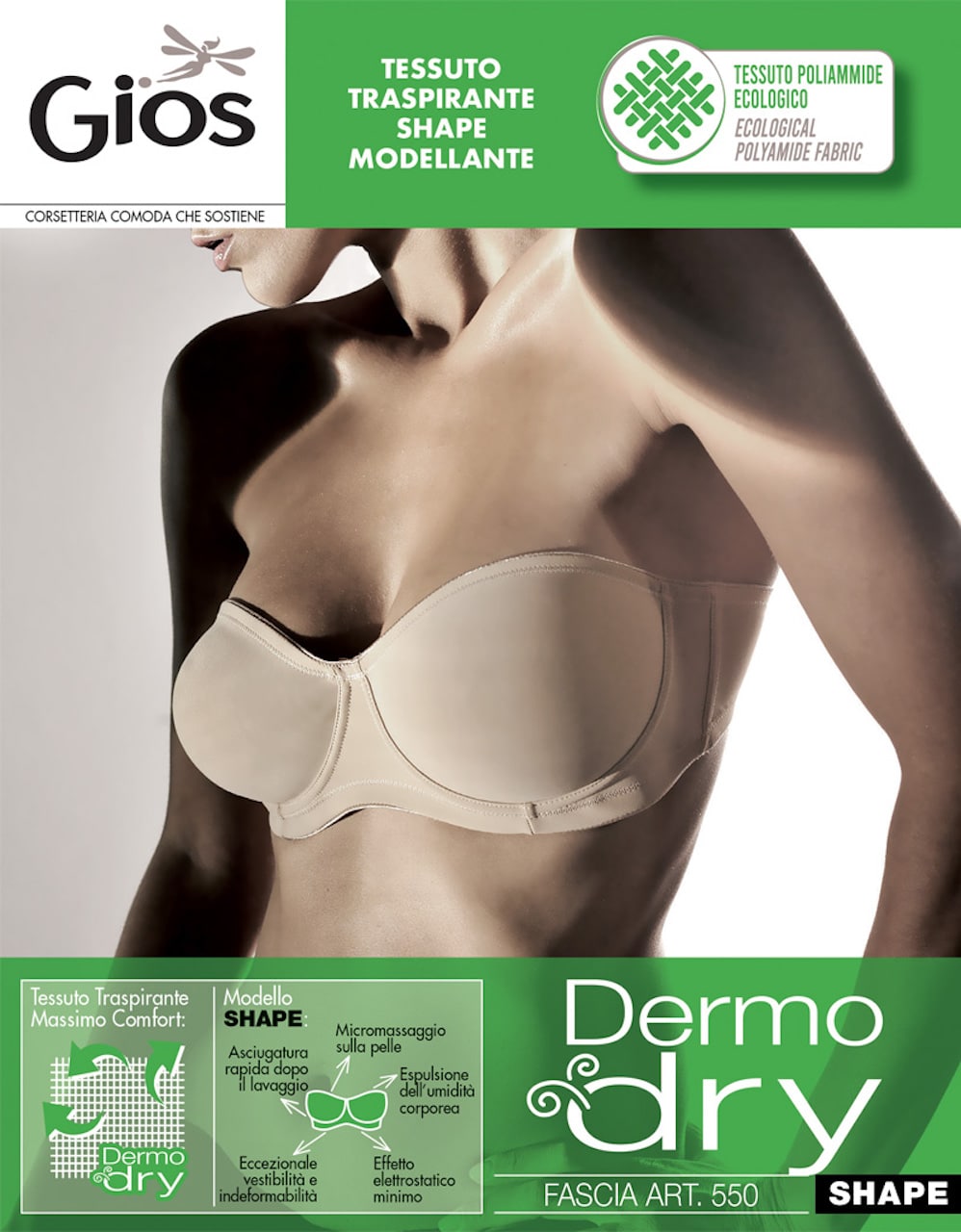 Reggiseno fascia GIOS ART 550