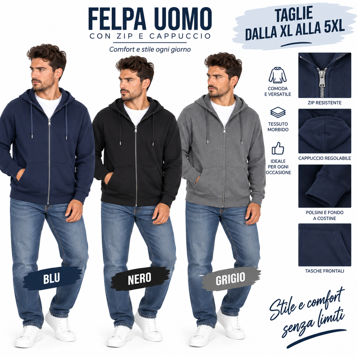 Felpa unisex art 2711