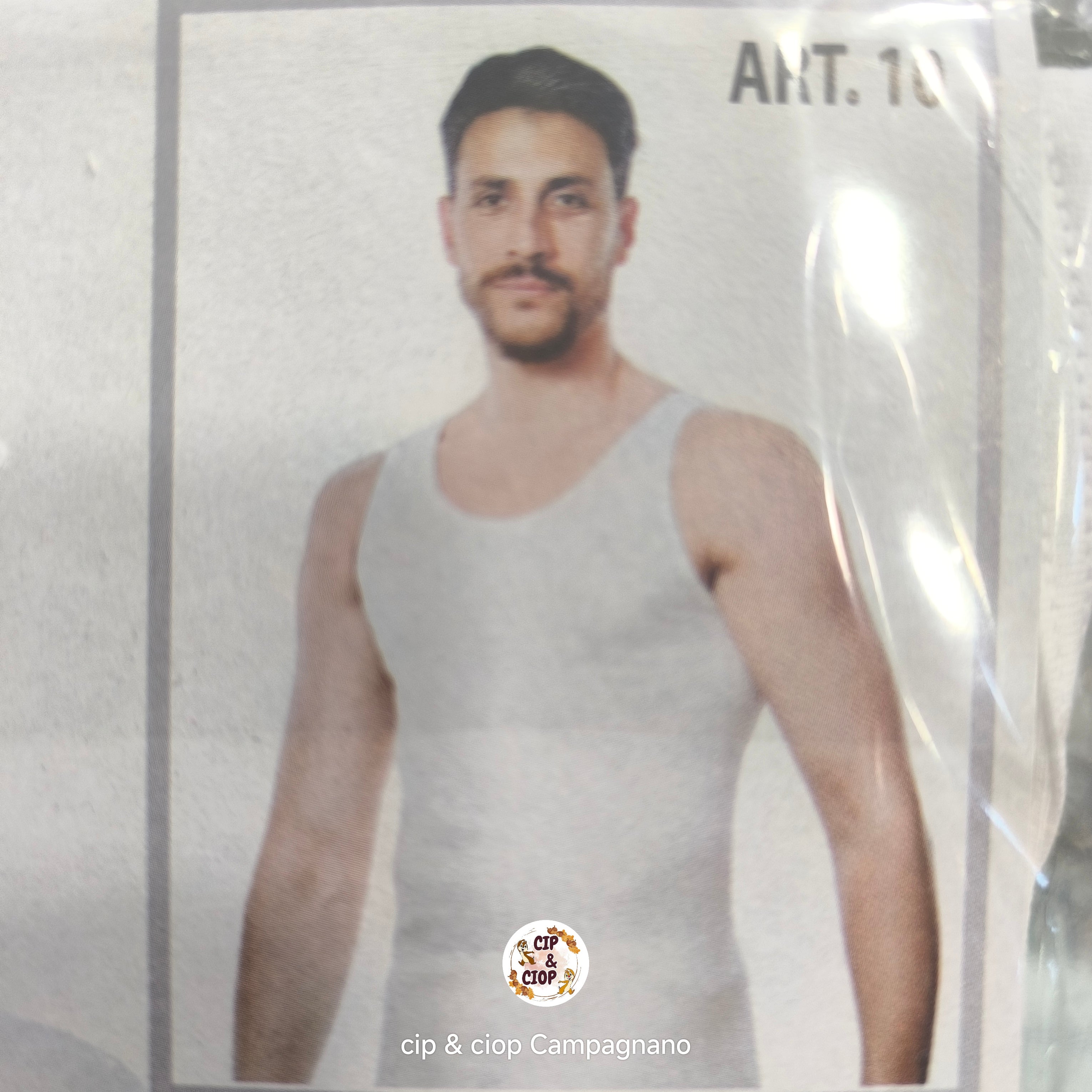 Canottiera uomo in puro cotone