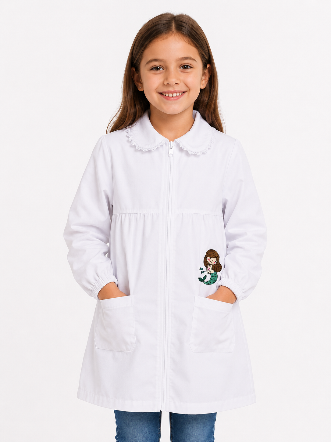 Grembiule scolastico da bambina art.32048