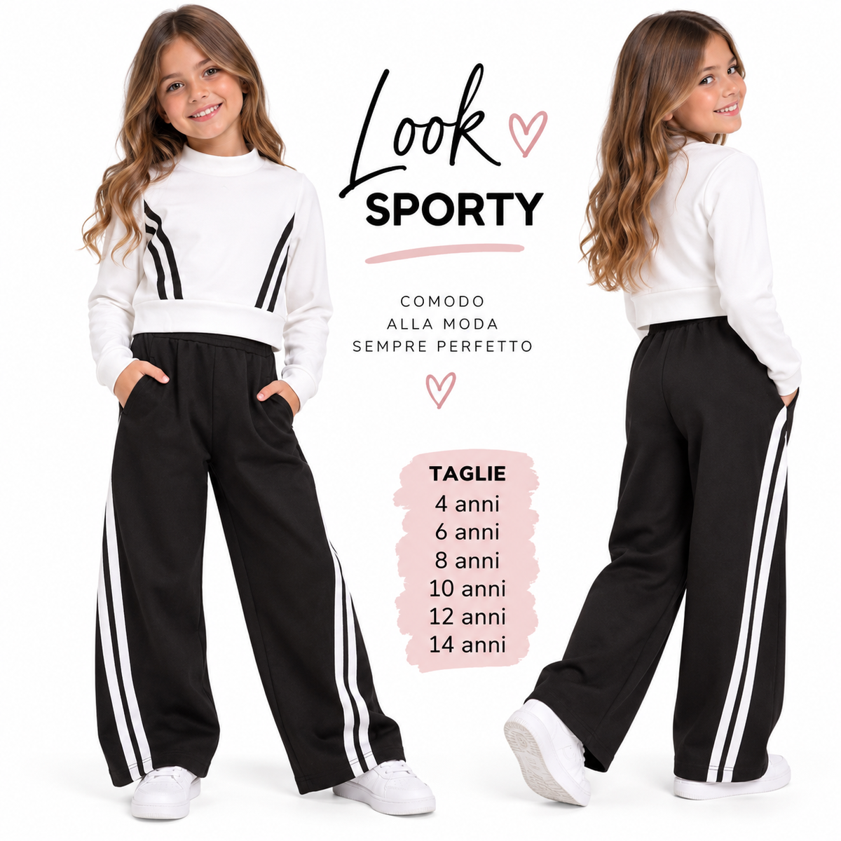 Completo tuta bambina art 8002