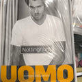 Maglia uomo mezza manica scollo a V in cotone bi elastico