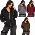 Felpa con zip e cappuccio Art 6137