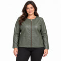 Giacca similpelle curvy art 29541