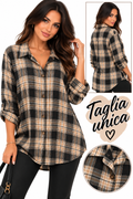 Camicia a scacchi donna art 80909