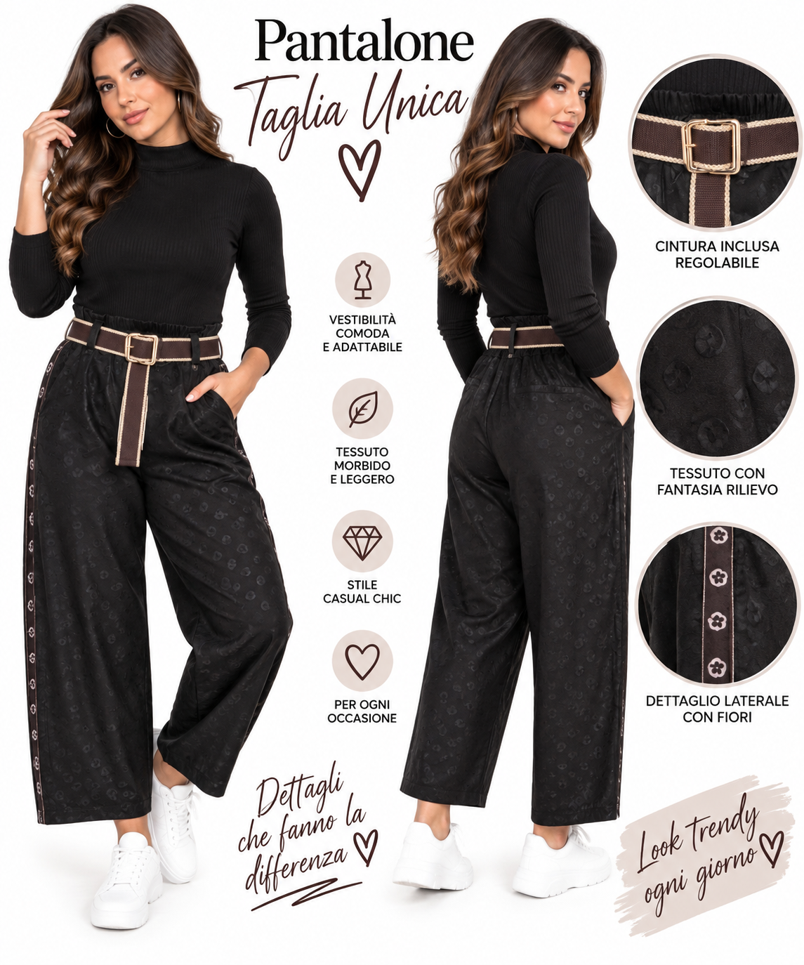 Pantaloni donna fax simile Louis Vuitton art 98191