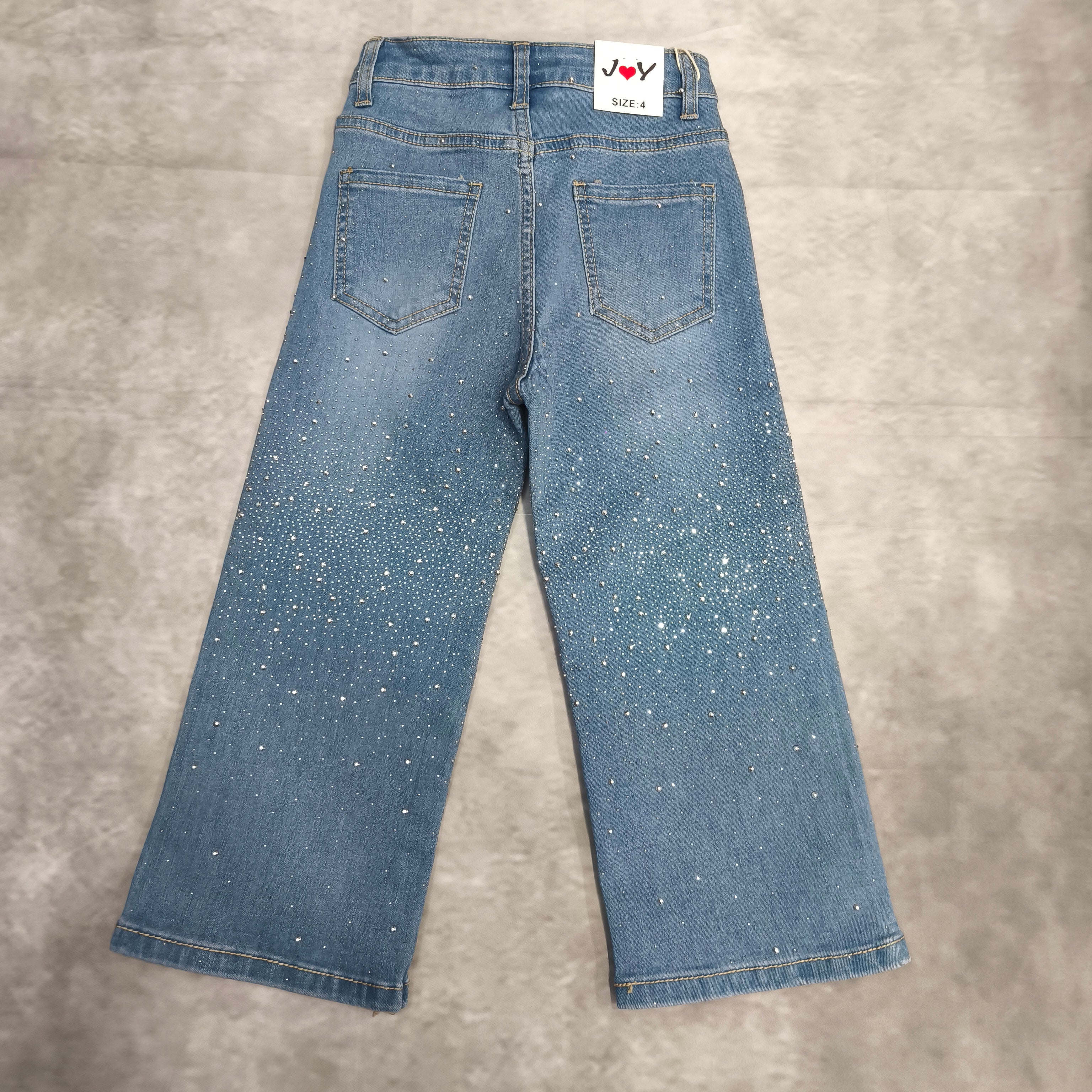 Jeans strass bimba art 7876