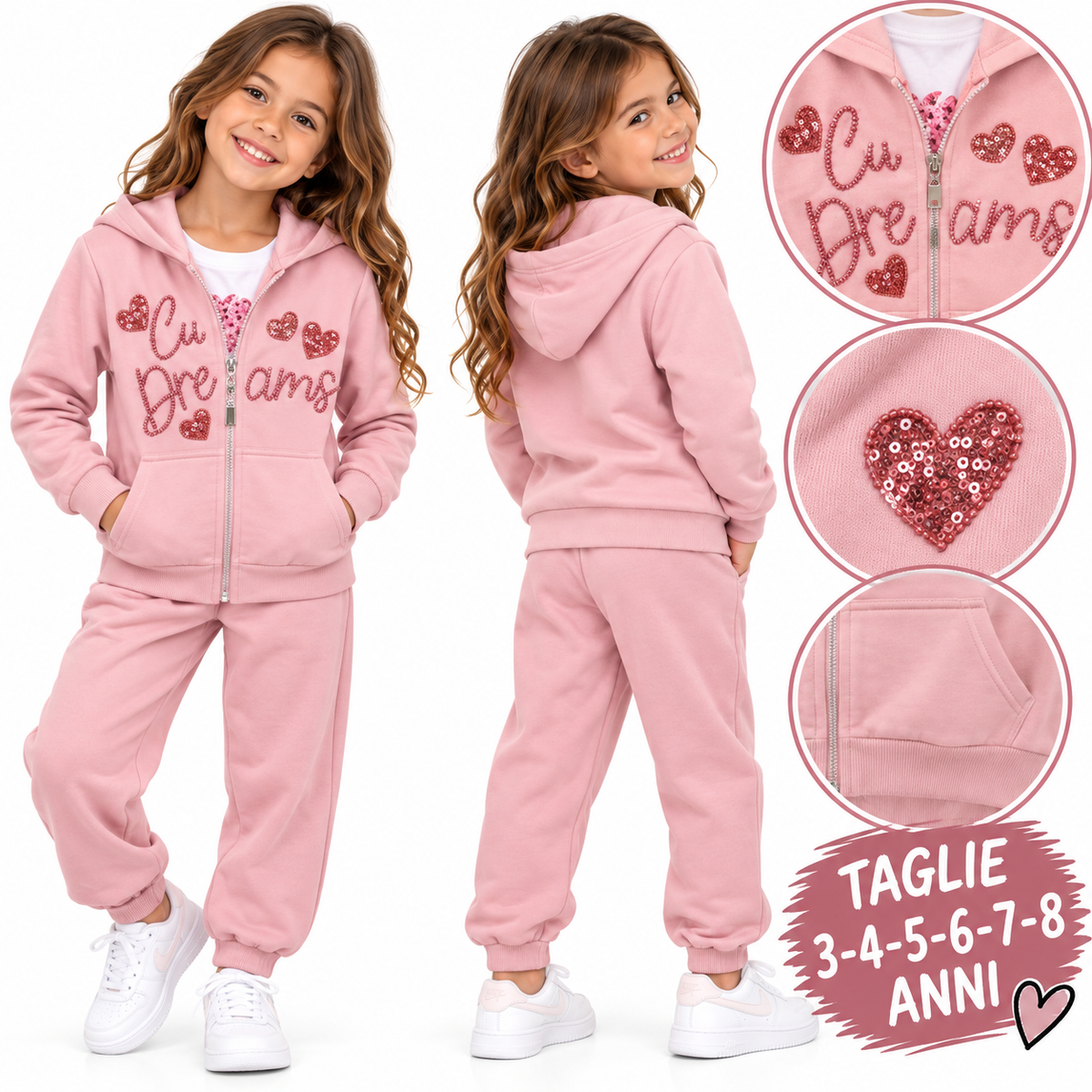 Completo tuta felpatura leggera Art 9194