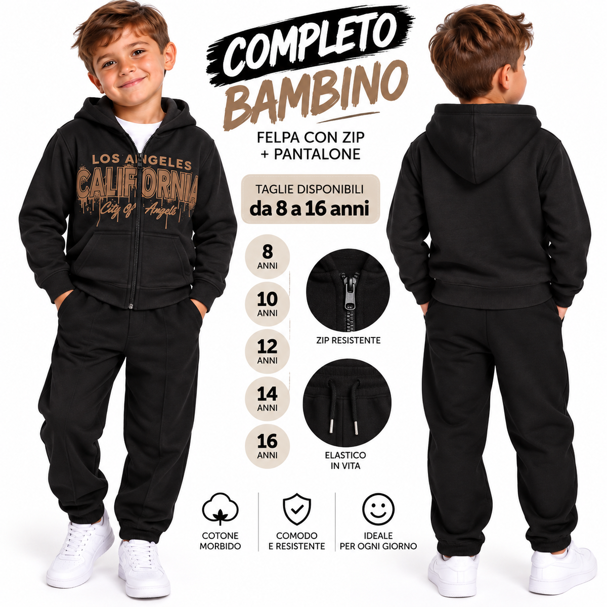 Completo tuta bambino art 2358