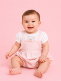 Salopette e magliettina da neonata