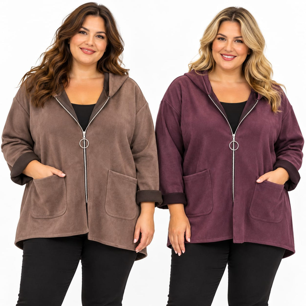 Giacca curvy donna art 8216