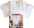Tris maglie in puro cotone scollo a V
