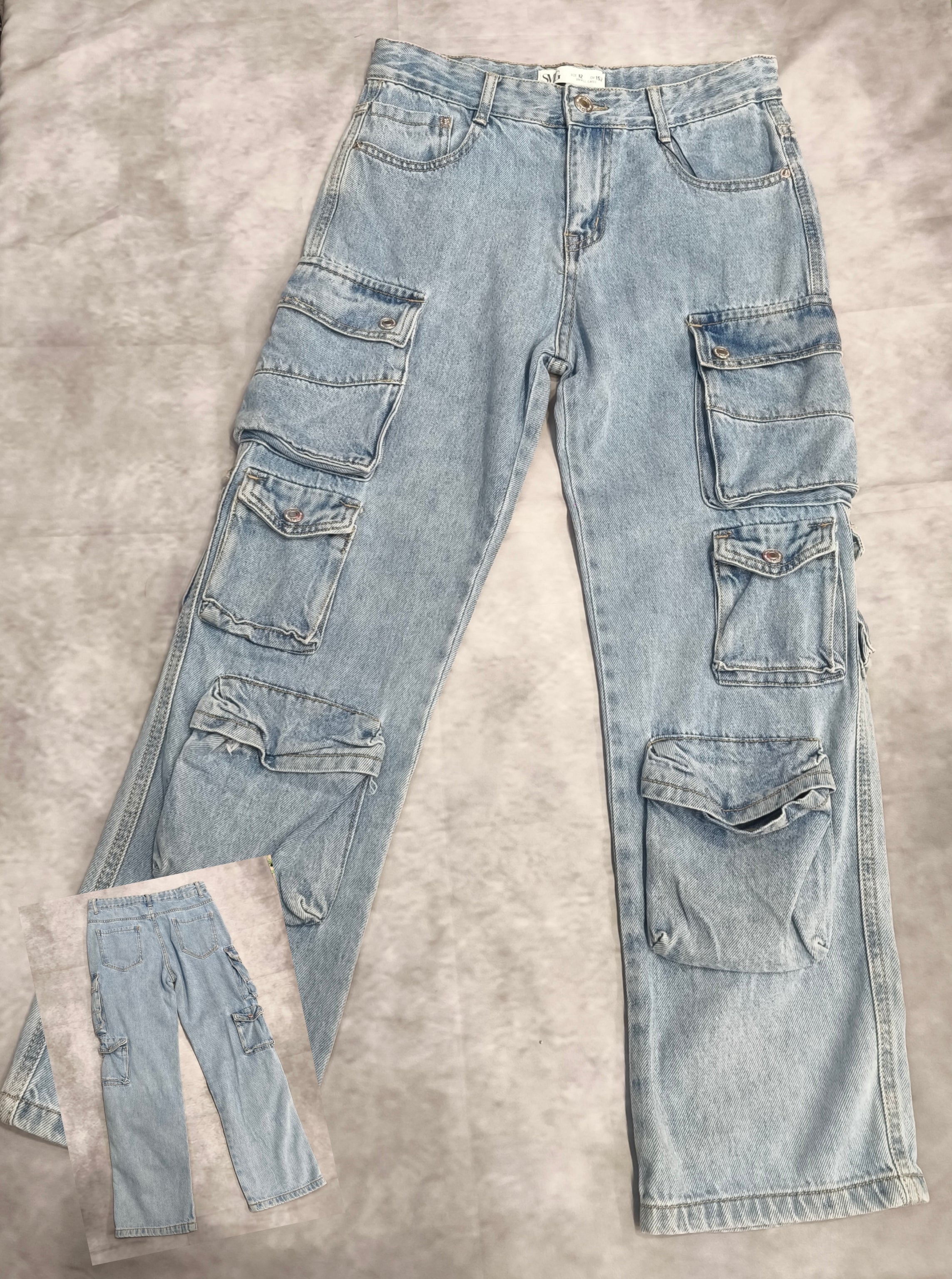 Jeans cargo bimbo art 6753