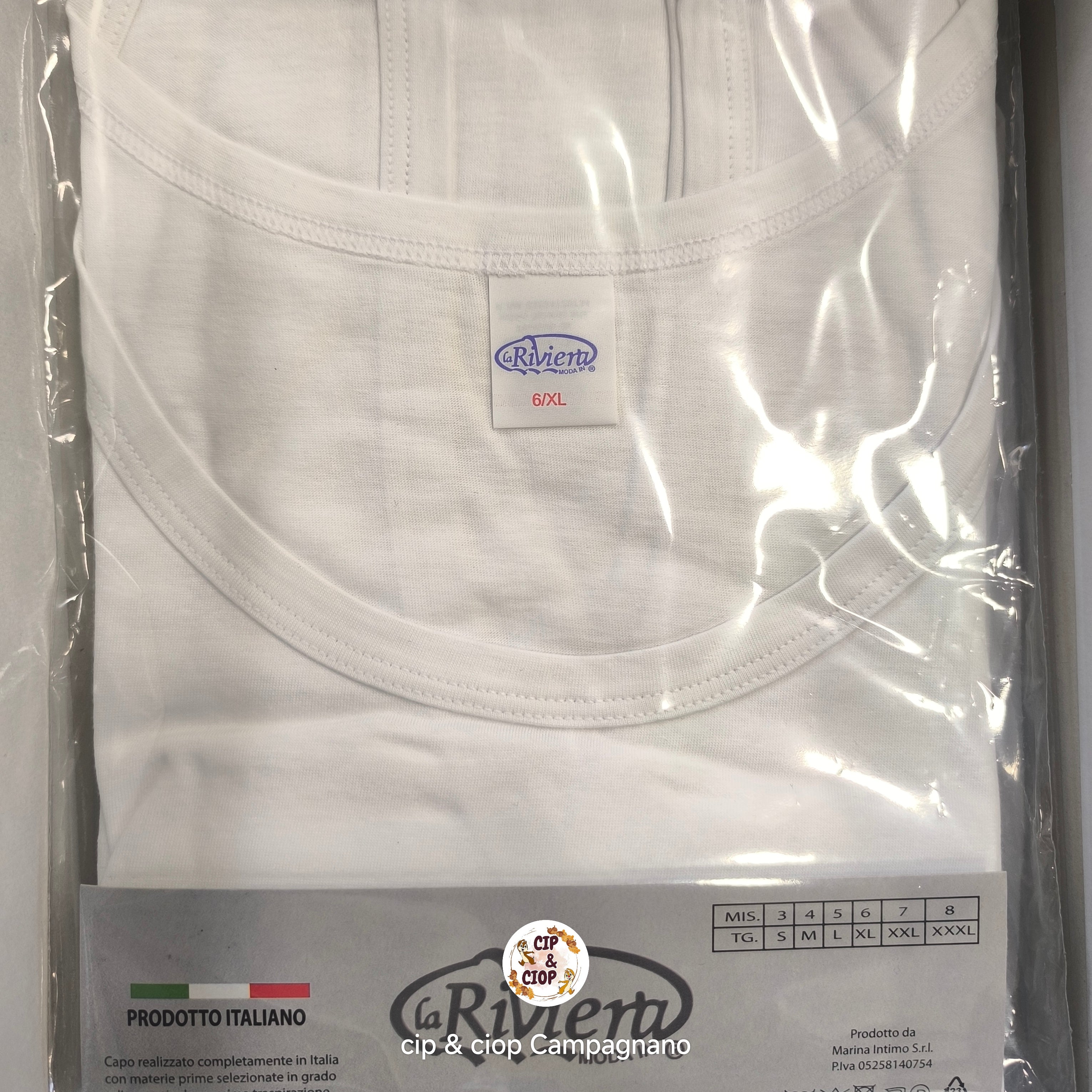 Canottiera uomo in puro cotone