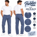 Pantaloni in cotone blu art 300