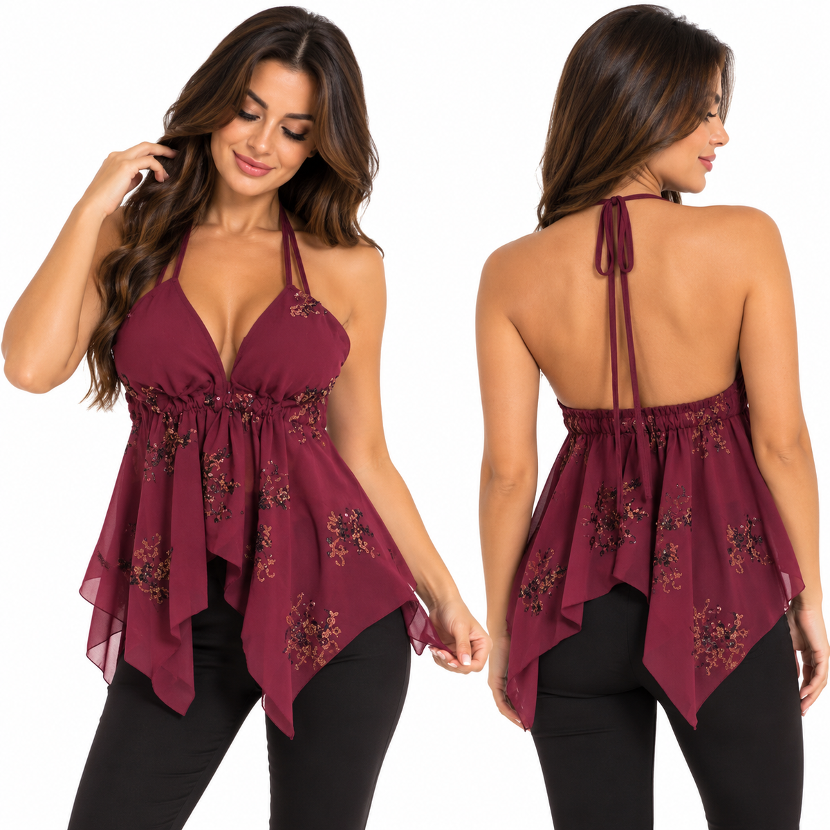 Top con scollo schiena Art 50705