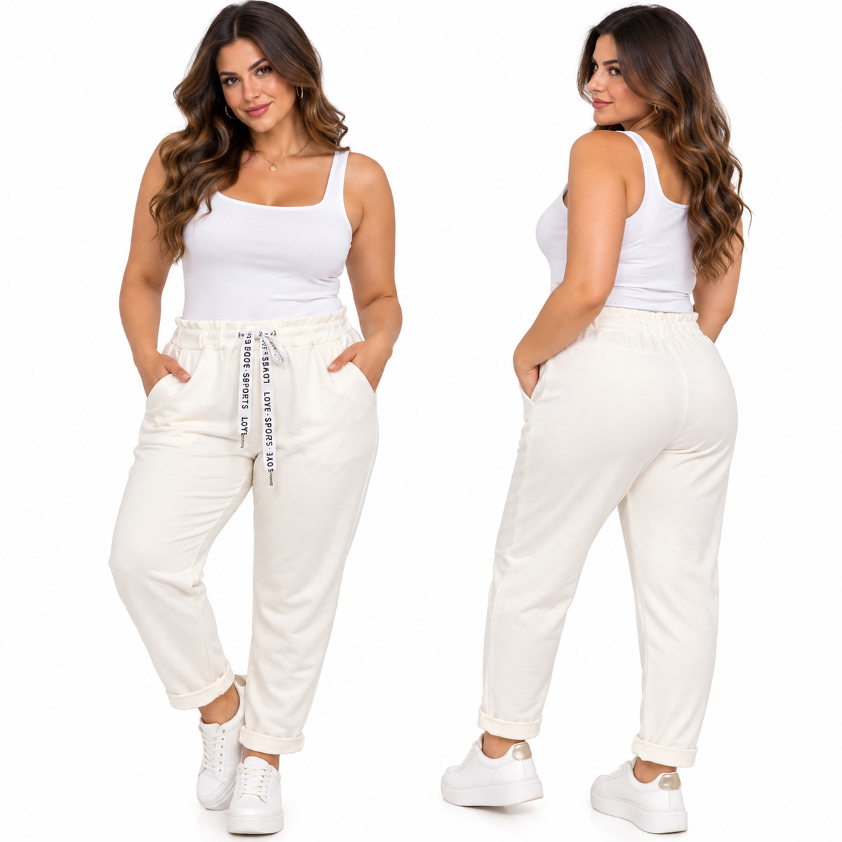 Pantalone tuta con risvoltino Art 2873