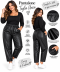 Pantaline donna curvy in pelle art 72708