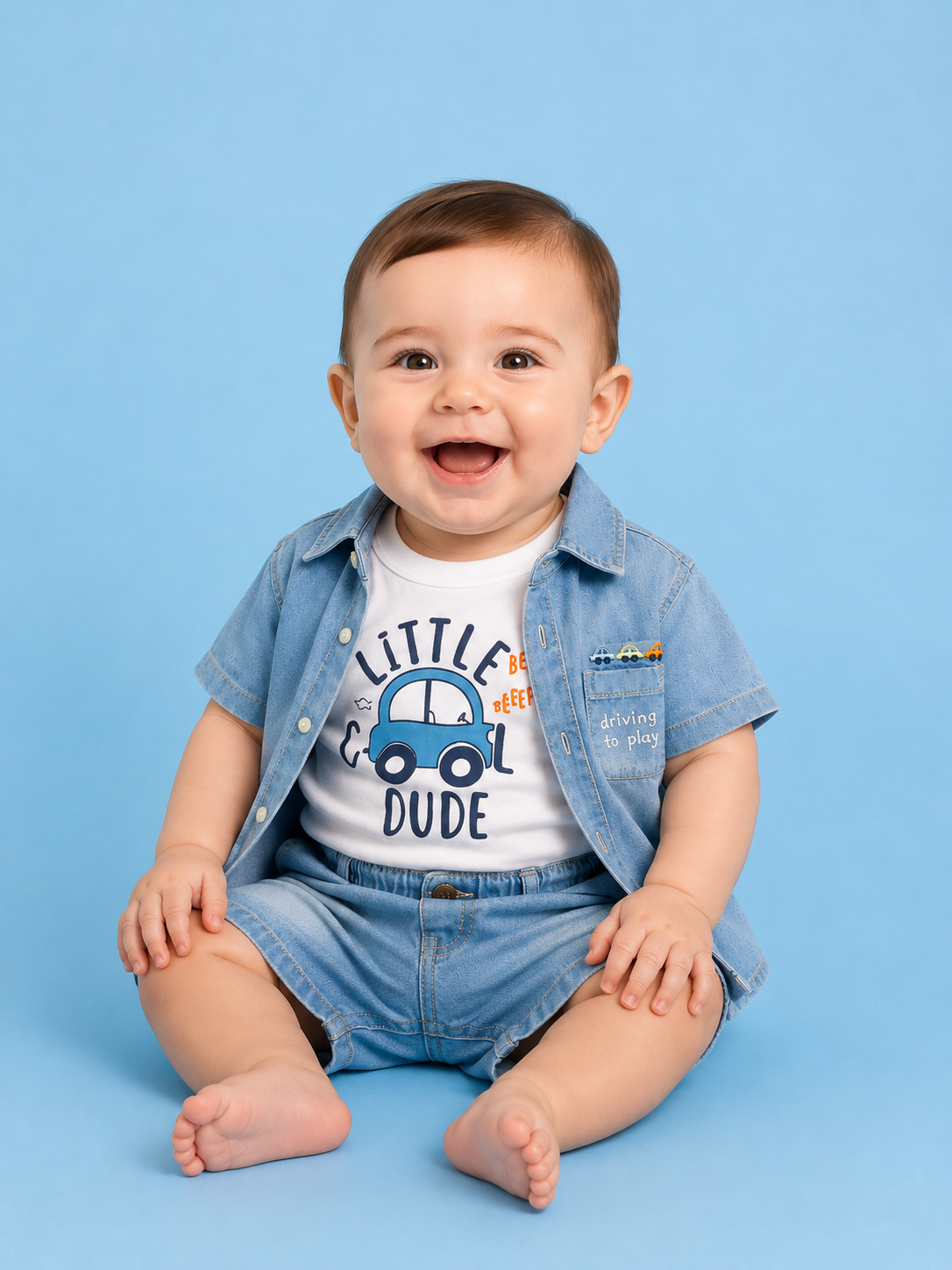 Completo jeans neonato art 2610