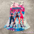 Vestito bimba Huntrix cuori art 2209