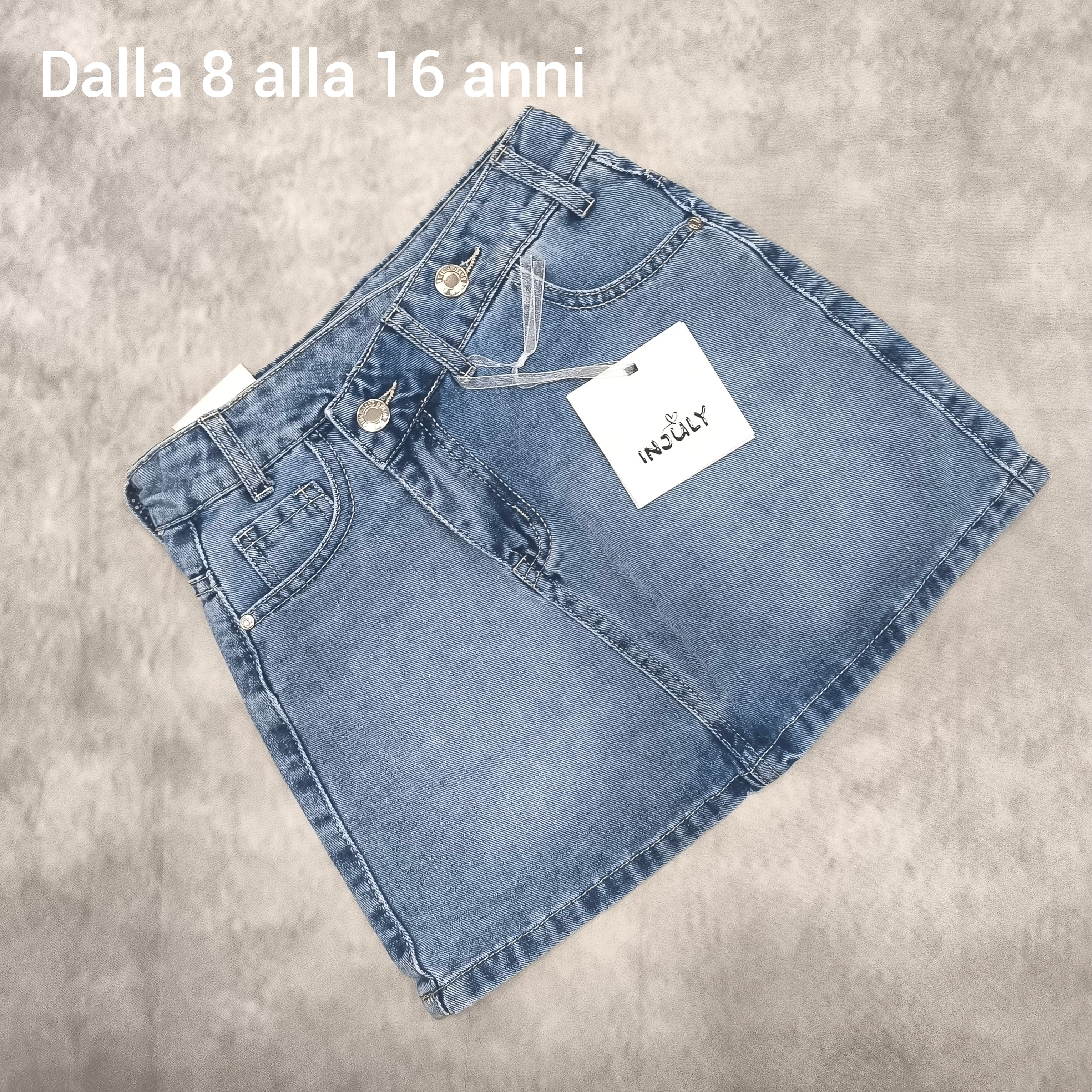 Gonna bambina jeans